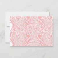 ein abstraktes, rosa und weißes Design auf weißem 