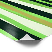 ein abstraktes, stilisiertes Waldbild Poster (Ecke)