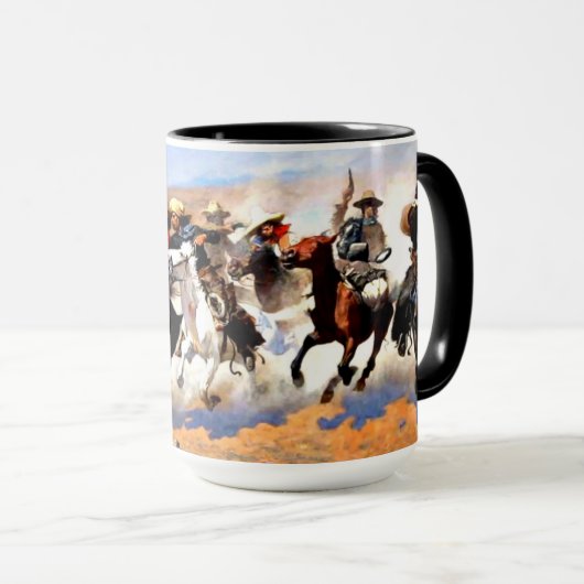 Ein Abstrich für Holz, Frederic Remington Tasse (VorderseiteRechts)