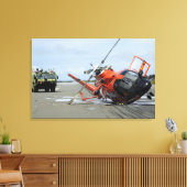 Ein Absturz eines Dolphin-Hubschraubers der US-Küs Leinwanddruck (Insitu (Wohnzimmer))