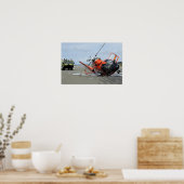 Ein Absturz eines Dolphin-Hubschraubers der US-Küs Poster (Küche)