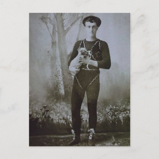 Ein Acrobat und sein Hund Postkarte (Vorderseite)