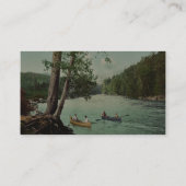 Ein Adirondack Gebirgsstromklassiker Photochrom Visitenkarte (Rückseite)
