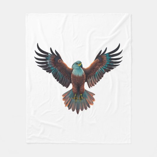 Ein Adler... Fleecedecke (Vorderseite)