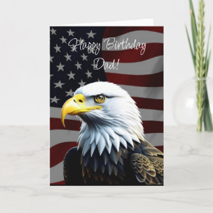 Ein Adler und der Geburtstag eines amerikanischen Karte