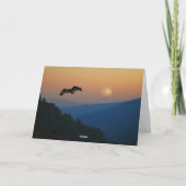 Ein Adleraufstieg am fullmoon Karte (Rückseite)