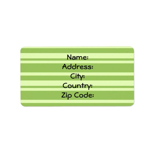 Ein Adressetikett (Vorne)