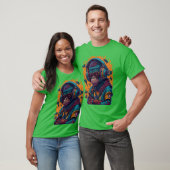 Ein Affe Rapper retro T-Shirt (Unisex)