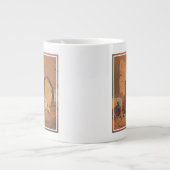 Ein Affe und ein Hund mit einem großen Tambourin Jumbo-Tasse (Vorderseite)