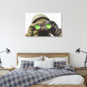 Ein afghanischer Soldat sucht den Horizont Leinwanddruck (Insitu (Schlafzimmer))