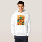Ein Afrika – Adinkra – Ghana -  Hoodie (Vorne ganz)