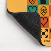 Ein Afrika – Adinkra – Ghana - Mousepad (Ecke)
