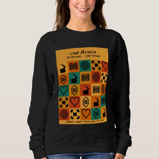 Ein Afrika – Adinkra – Ghana -  Sweatshirt (Vorderseite)