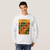 Ein Afrika – Adinkra – Ghana -  T-Shirt (Vorne ganz)