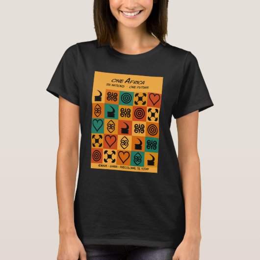 Ein Afrika – Adinkra – Ghana -  T-Shirt (Vorderseite)