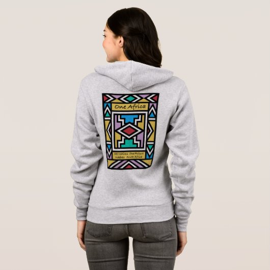 Ein Afrika – Ndebele – Südafrika & Simbabwe - Hoodie (Schwarz voll)
