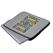 Ein Afrika – Ndebele – Südafrika & Simbabwe - Laptopschutzhülle (Vorne Knopf)