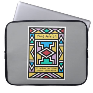 Ein Afrika – Ndebele – Südafrika & Simbabwe -  Laptopschutzhülle