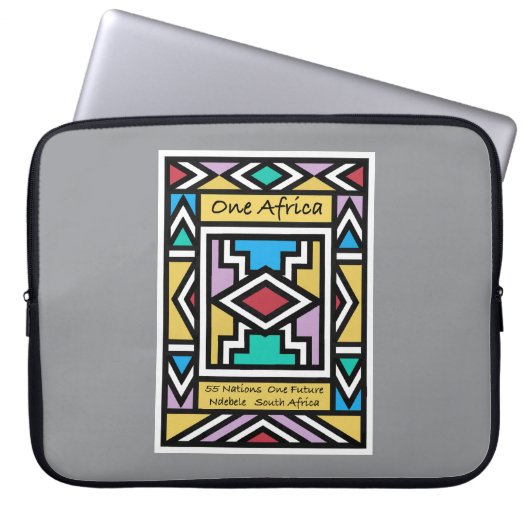 Ein Afrika – Ndebele – Südafrika & Simbabwe - Laptopschutzhülle (Vorderseite)