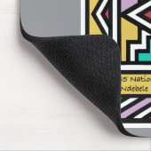 Ein Afrika – Ndebele – Südafrika & Simbabwe - Mousepad (Ecke)