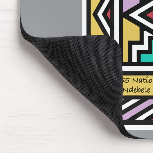 Ein Afrika – Ndebele – Südafrika & Simbabwe -  Mousepad (Ecke)
