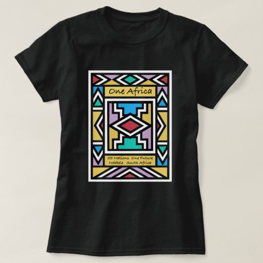 Ein Afrika – Ndebele – Südafrika & Simbabwe - T-Shirt (Design vorne)