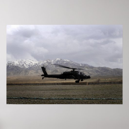 Ein AH-64A Apache startet Poster (Vorne)