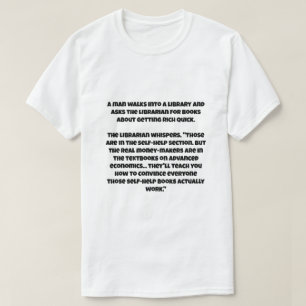 Ein AI-Witz darüber, dass der Kapitalismus schnell T-Shirt