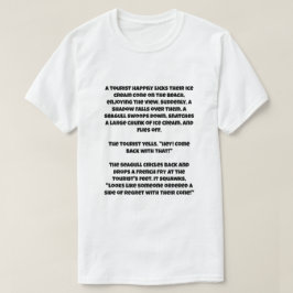 Ein AI-Witz über eine Möwe und ein Eis T-Shirt