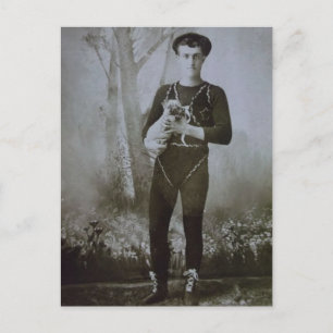 Ein Akrobat und sein Hund Postkarte
