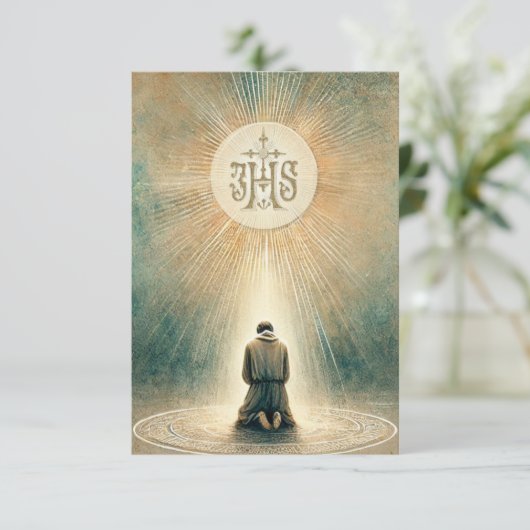 Ein Akt des Beitrags religiöses Gebet Karte (Stehend Vorderseite)