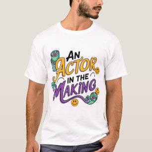 Ein Akteur in der Produktion T-Shirt