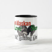 Ein Alaskan-Liebe-Storys-Coffee-Cup Tasse (Zentrum)