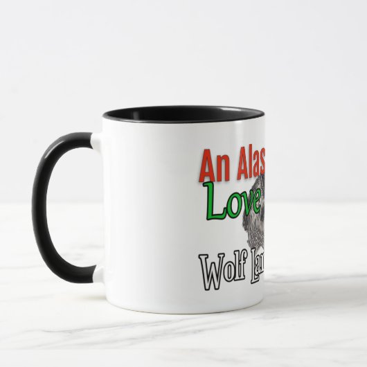 Ein Alaskan-Liebe-Storys-Coffee-Cup Tasse (Links)