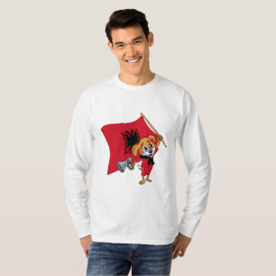 Ein albanischer Fan Hund T-Shirt