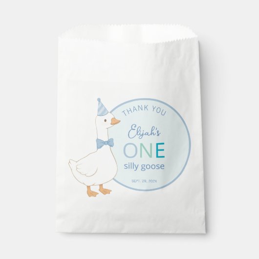 Ein Alberner Gänseblauer Junge zum ersten Geburtst Geschenktütchen (Vorderseite)