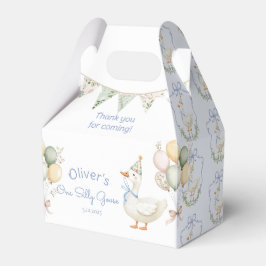 Ein Alberner Gänseblauer Sage Junge 1. Geburtstag Geschenkschachtel