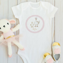 Ein Alberner Gänseblütenname Niedliche Wasserfarbe Baby Strampler