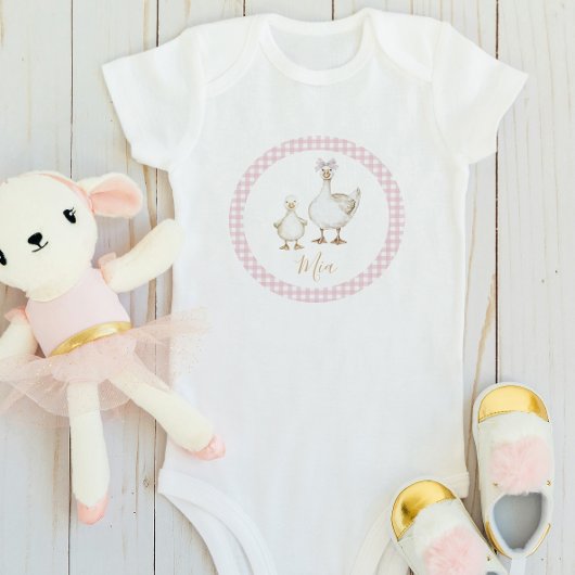 Ein Alberner Gänseblütenname Niedliche Wasserfarbe Baby Strampler