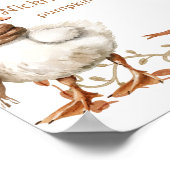 Ein Alberner Gänsefall 1. Geburtstag Foto Meilenst Poster (Ecke)