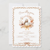 Ein Alberner Gänsefall Geschlecht neutral 1. Gebur Einladung (Vorderseite)