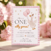 Ein Alberner Gänsefrühlingshof Party Erstgeburt Einladung