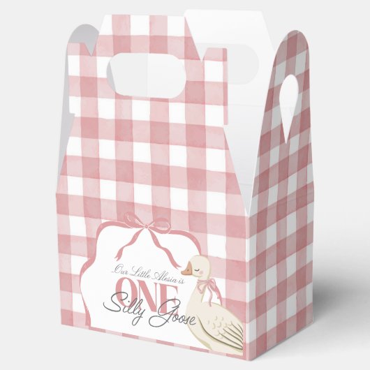 Ein Alberner Gänsehornhaubenkern Pink 1. Geburtsta Geschenkschachtel (Geöffnet)