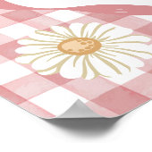 Ein Alberner Gänsehornhaubenkern Pink 1. Geburtsta Poster (Ecke)