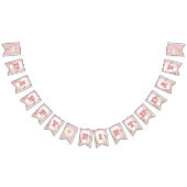 Ein Alberner Gänsehornhaubenkern Pink 1. Geburtsta Wimpelkette (Alle)