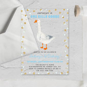 Ein Alberner Gänsehund 1. Geburtstag Acryleinladungen