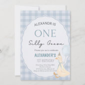 Ein Alberner Gänsejunge 1. Geburtstag Einladung (Vorderseite)