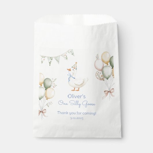 Ein Alberner Gänsejunge 1. Geburtstag Geschenktütchen (Vorderseite)