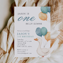 Ein Alberner Gänsejunge 1. Geburtstag Party