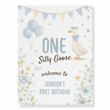 Ein Alberner Gänsejunge Erstgeburt Begrüßungszeich